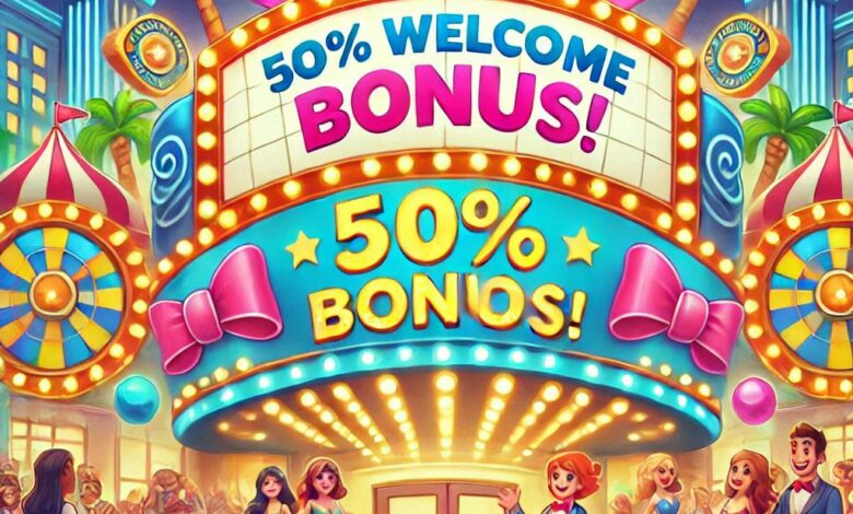 50% Welcome Bonus